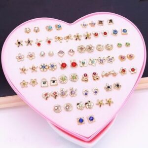 36 Pairs Women Ear Studs Set-Sun