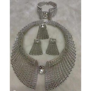 Classical Elegant Costume Jewelry Set - Silver Color