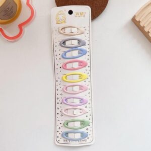 Korean Cream Color Cute BB Hair Clip - 6-Ellipse
