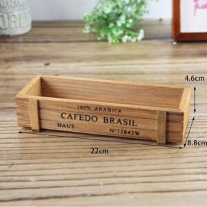 1pc Antique Wooden Table Sundries Container Cosmetics Organizer Jewelry Storage Box Home Decor Storage Box Wooden Jewelry Holder