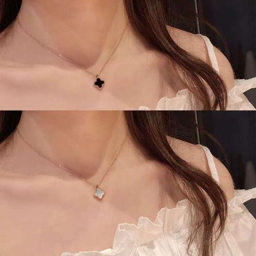 2-in-One Titanium Steel Four-Leaf Clover Necklace