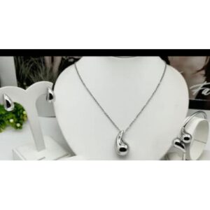 Classic Design Silver Color Jewelry Set