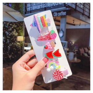 6/10Pcs/Set Candy Color Ice Cream  Hairpin Girls Cute