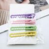 2 X 4x Snap Hair Pins Cream Hair Clips Metal Barrettes