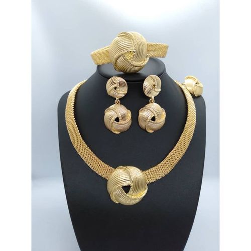 Necklace Earrings Bracelet Ring African Wedding Gifts