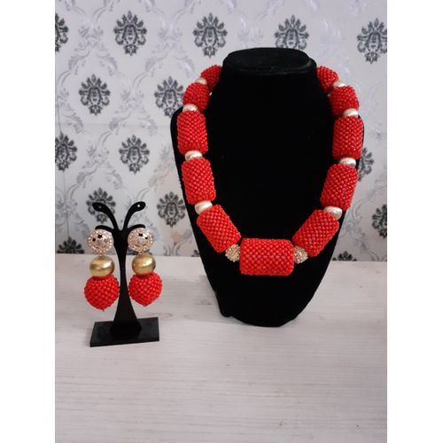 Beaded Statement Neckpiece