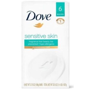Dove Sensitive Skin Beauty Bar Soap  X 6pcs