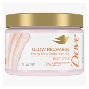 Dove Glow Recharge Body Scrub 3% Brightening Serum- 12oz