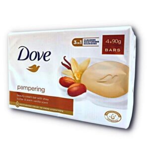 Dove Pampering Beauty Cream Bar, 90g X 4bars