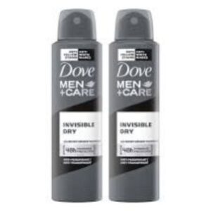 Dove Twin Pack Men Body Spray Invisible?Dry?250ml