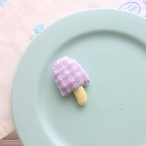 Cute Kids DIY Hair Accessory - Purple Ice Cream & Individual accessories
