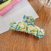 Bofeia Elegant Acetate French Style Hair Claw - Cream green 8.5cm & Baifeiya