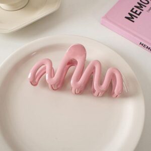 Chic Wave Hair Clip Jelly Texture Shark Clamp - M2-045 cream Series M gripper-cream powder