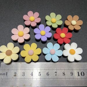DIY Cream Glue Flower Resin Hair Clip Material - Hexagon Medium & White