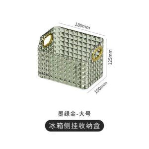 Bathroom Storage Box Rectangular Desk Cosmetics Storage Basket Handle Stackable Makeup Organizers Rack Lipsticks Container