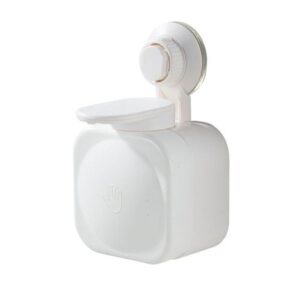 Suction Cup Soap Dispenser Wall Mounted Shampoo Dispenser Push to Pump Liquid Soap Container Bathroom Accessories New,White NO5111