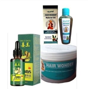 El Glittas Hair And Beard Growth-Hair Wonder Oil/Cream & 7 Days Ginger