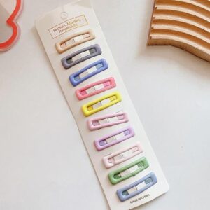Sweet Cream-Colored Hair Clip for Kids - 2-Square