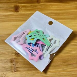 Sweet Cream-Colored Hair Clip for Kids - 7-long tail five-pointed star (opp bag 10))