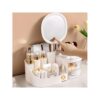 1Pc Bring A Mirror Makeup Large Capacity Container Case Cosmetics, Vanity Organizer, Tabletop