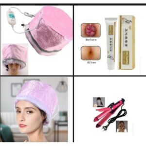 Hair Straightener With Hair Steamer +Free Hemorrhoids Cream