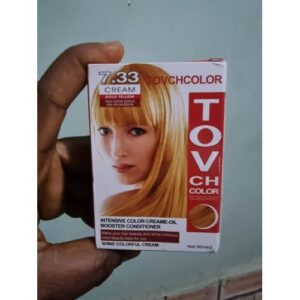 TOVCHCOLOR GOLD YELLOW Hair Colourant -7.33 ( With Plant CREAM) 30MLX2