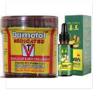 Bald/Hair Growth  Damatol Cream And 7 Days Ginger Oil