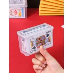 1pc Item Storage Transparent Flip Cover Snap-On Plastic Box, For Storing Cosmetics, Toothpicks, And