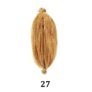 24 inch kinky curly marley braid hair chemical fiber crochet hair hand torn caterpillar