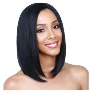 African Ladies Wig: Short Straight Hair