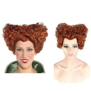 Cosplay Alice in Wonderland 2 wig Queen of hearts cos fluffy short curly headgear Red Queen wig