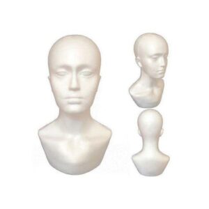 Foam Male Display Mannequin Head Dummy Wigs Hat Scarf Stand Model