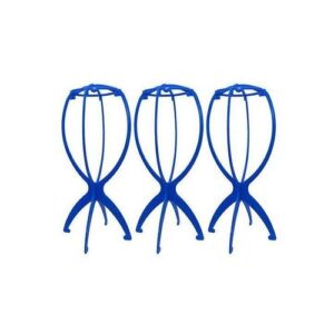 3PCS Foldable Wig Stands Display Mannequin