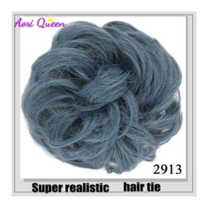 As Fluffy Chignon Hairpiece Synthetic Tousled Messy Bun Hair Elastic Band Updo Chignon Hair Hairpiece For Women