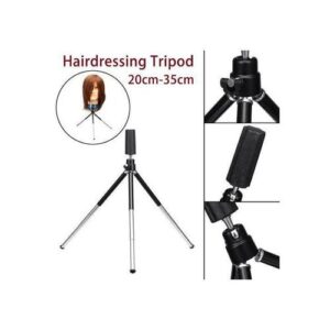 Hair Salon Adjustable Tripod Stand Cosmetology Mannequin Training Head Holder