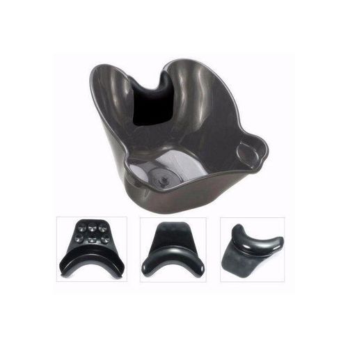 3 X Black Suction Flexible Neck Rest Shampoo Bowl Basin Hair Wash Sink Gripper