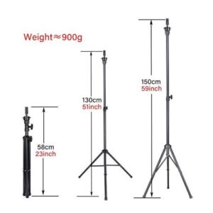 Black Wig Stand Tripod Mannequin Stand 150cm Adjustable Wig Stand Holder For Cosmetology Doll Styling Tripod Stand