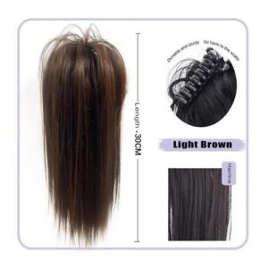 As Wig Female Half Tied Ponytail Braid Simulation Hair Grab Clip Chicken Hair Wig Piece Fountain Ponytail Braid
