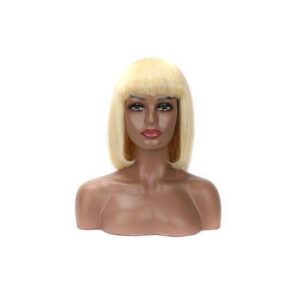 Brazilian Remy  Short Straight Bob  With Bangs For Women