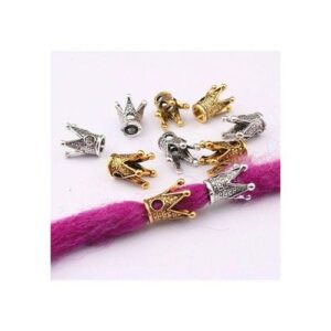 30pcs Dreadlock Braid  Cuffs Hair Beads Jewelry Rings Clips Silver