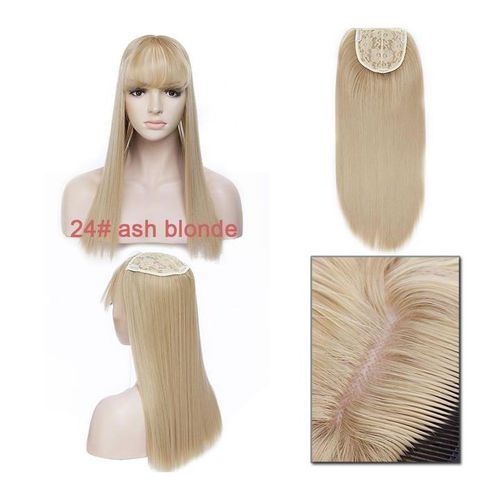 Benehair Synthetic Hair Pieces 3 Clips In One Piece Hair Extension Straight 17'' High Temperature Fiber Hairpieces Women Per