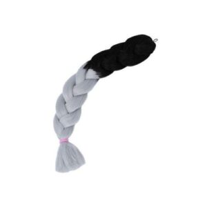Gray black Braiding Hair 32'' 165G Xpression Jumbo Braiding