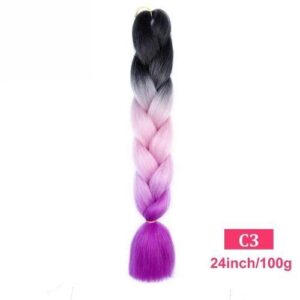 Color dirty braid wig three or four color chemical fiber big braid jumbo braidhair high temperature silk hair extension and braiding