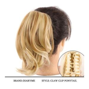 Dm Tail Warping Ponytail Hair Extensions Synthetic Kinky Straight Hairpiece With Claw Clip Ponytail Natural Wig Black Brown Hair