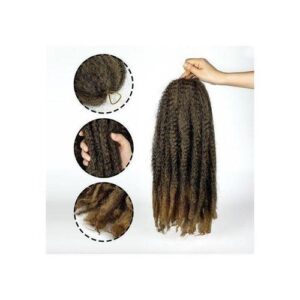 30 Inch Synthetic Extension Afro Kinky Striaght Hair Bundle 1B27 Color