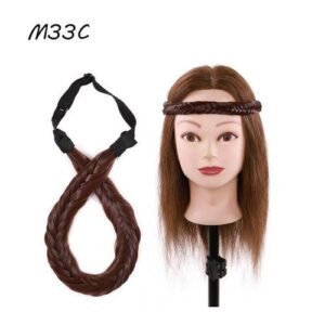 Benehair Synthetic Fluffy Bohemian Plaited Headband Braids Hair Accessories Hairpiece With Adjustable Belt Hairpiece For Women