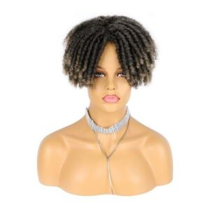 Dreadlock Hair Per Wig With Clip In Braided Half Wigs For Women And Men Short Synthetic Dreadlocks Hair