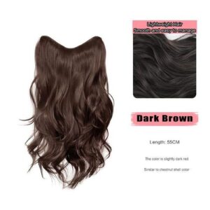 As Wig Women's One-Piece French Curl Invisible Seamless Curling Piece To Increase Hair Volume Curly Hair Extensions