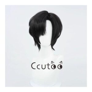 Ccutoo Osborn Wig From And Night Men's Short Black Synthetic Cosplay Wig Heat Resistant Halloween Party Hair Wigs