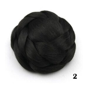 Gres Black/ Brown/blonde Women Synthetic Hair Buns Clip-In Big Size Chignons For Ladies High Temperature Fiber